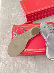 Colestore Rene Caovilla Crystal Bow Flat Sandals Silver - 4
