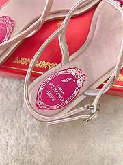 Colestore Rene Caovilla Crystal Bow Flat Sandals Pink - 5