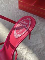 Colestore Rene Caovilla Satin Rose Heels Red - 5