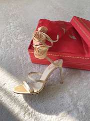 Colestore Rene Caovilla Satin Rose Heels Beige - 4