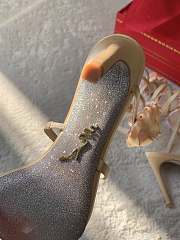 Colestore Rene Caovilla Satin Rose Heels Beige - 3