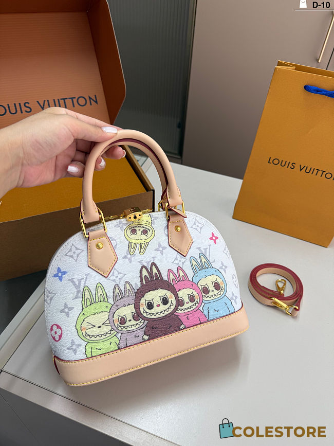 Colestore Louis Vuitton Alma BB Monogram Multicolor Labubu White 24x17cm - 1