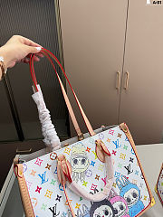 Colestore Louis Vuitton OnTheGo Monogram Labubu White 24x20x12cm  - 2