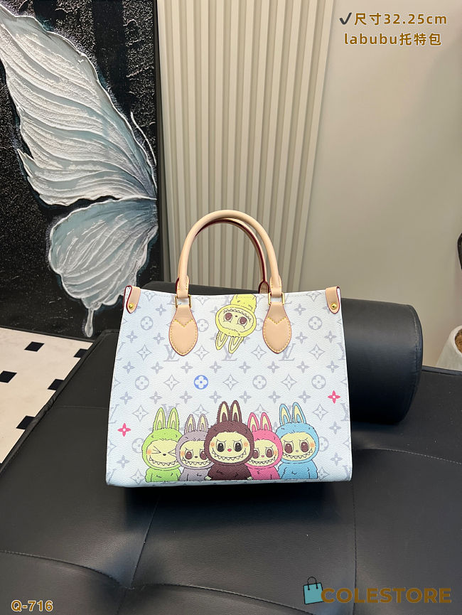 Colestore Louis Vuitton OnTheGo Custom Labubu 32x25cm - 1