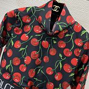 Colestore Dolce & Gabbana Cherry-Print Technical Jersey Long-sleeve Crop Top & Leggings Set - 6