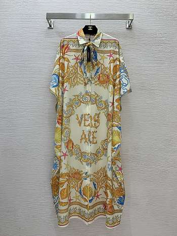 Colestore Versace Underwater Barocco Cover-Up Dress Multicolor, Gold