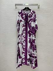 Colestore Dolce & Gabbana Majolica-print Twill Caftan Dress in Multicolor  - 1