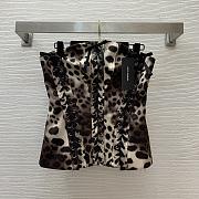 Colestore Dolce & Gabbana Leopard-print Drill Shaper Corset with Laces - 1