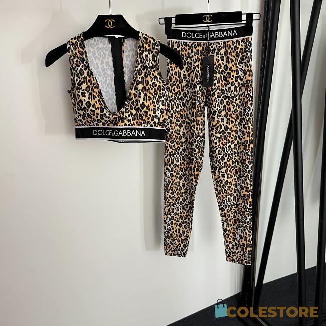 Colestore Dolce & Gabbana Yoga Sports wear Leopard print  - 1