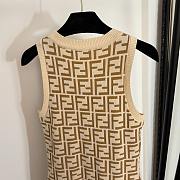 Colestore Fendi Jacquard Knit Beige FF Motif Viscose Blend - 5
