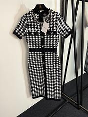 Colestore Balmain Inspired Houndstooth Knit Dress - 1