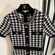Colestore Balmain Inspired Houndstooth Knit Dress - 6