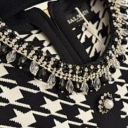 Colestore Balmain Inspired Houndstooth Knit Dress - 4