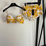 Colestore Dolce & Gabbana Majolica Print Bikini Yellow - 1