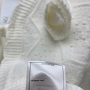 Colestore Chanel Inspired White Knitted Cropped Cardigan - 6