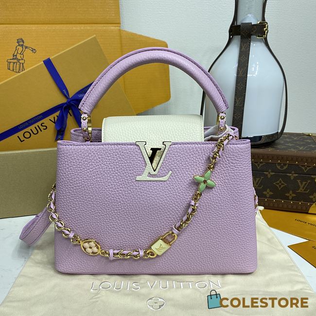 Colestore Louis Vuitton Capucines BB Magnolia / Cream 27x18x9cm - 1