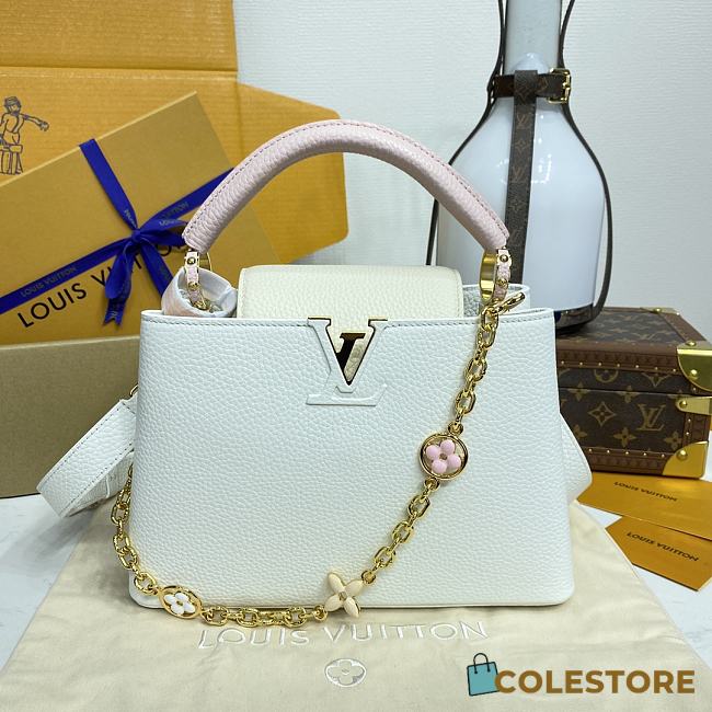 Colestore Louis Vuitton Capucines BB Ivory / Rose Ballerine 27x18x9cm - 1