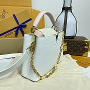Colestore Louis Vuitton Capucines BB Ivory / Rose Ballerine 27x18x9cm - 6