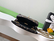 Colestore Chanel Evening Bag Quilted Sequins & Gold-Tone Metal Black 14x21x8cm - 4