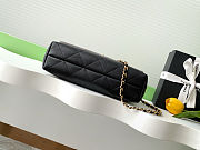 Colestore Chanel Large Flap Bag with Top Handle Suede Calfskin, Shiny Lambskin & Gold-Tone Metal Gray & Black - 4
