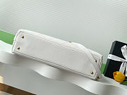 Colestore Chanel Maxi Flap Bag with Top Handle  Calfskin & Gold-Tone Metal White 26x37x10cm - 6