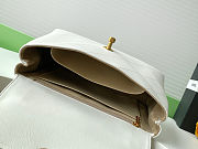 Colestore Chanel Small Flap Bag with Top Handle Calfskin & Gold-Tone Metal White 20.5x28x9.5cm - 4