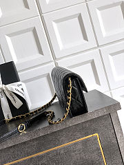 Colestore Chanel Large Flap Bag Patent Lambskin & Gold-Tone Metal Black 18x30x5cm - 3