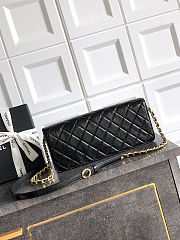 Colestore Chanel Large Flap Bag Patent Lambskin & Gold-Tone Metal Black 18x30x5cm - 2