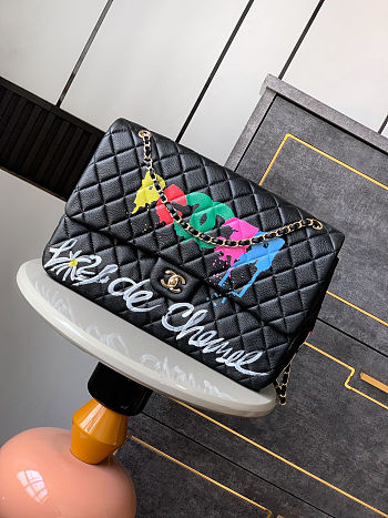 Colestore Chanel Classic Flap Bag Graffiti Edition 39x11.5x25cm