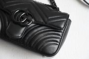 Colestore Gucci GG Marmont Small Shoulder Bag Black leather 22x13x6cm - 2