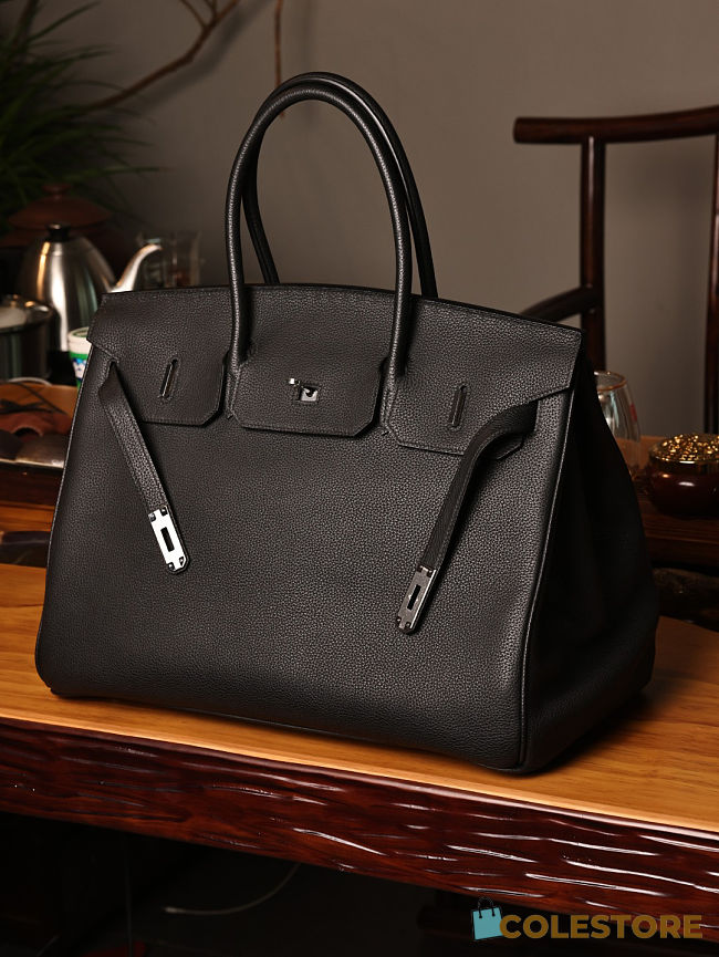 Colestore Hermes Birkin 40 in Classic black Togo leather  - 1