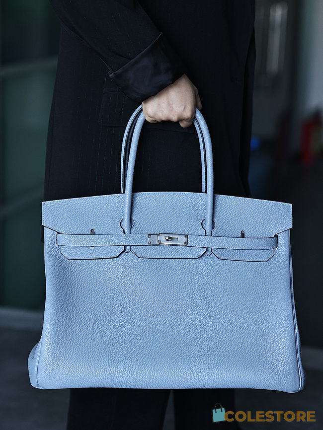 Colestore Hermes Birkin Size 40 Togo Leather Azur  - 1