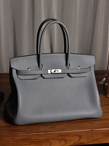 Colestore Hermes Birkin Size 40 Togo Leather Gray