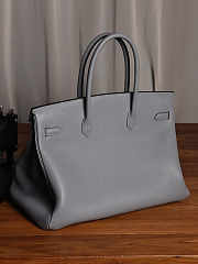 Colestore Hermes Birkin Size 40 Togo Leather Gray - 3