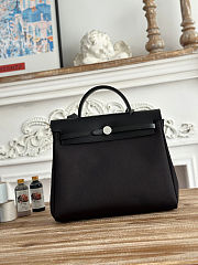 Colestore Hermes Herbag Zip 31 bag Turned Inside Out Black - 1