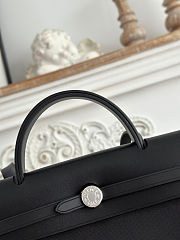 Colestore Hermes Herbag Zip 31 bag Turned Inside Out Black - 6