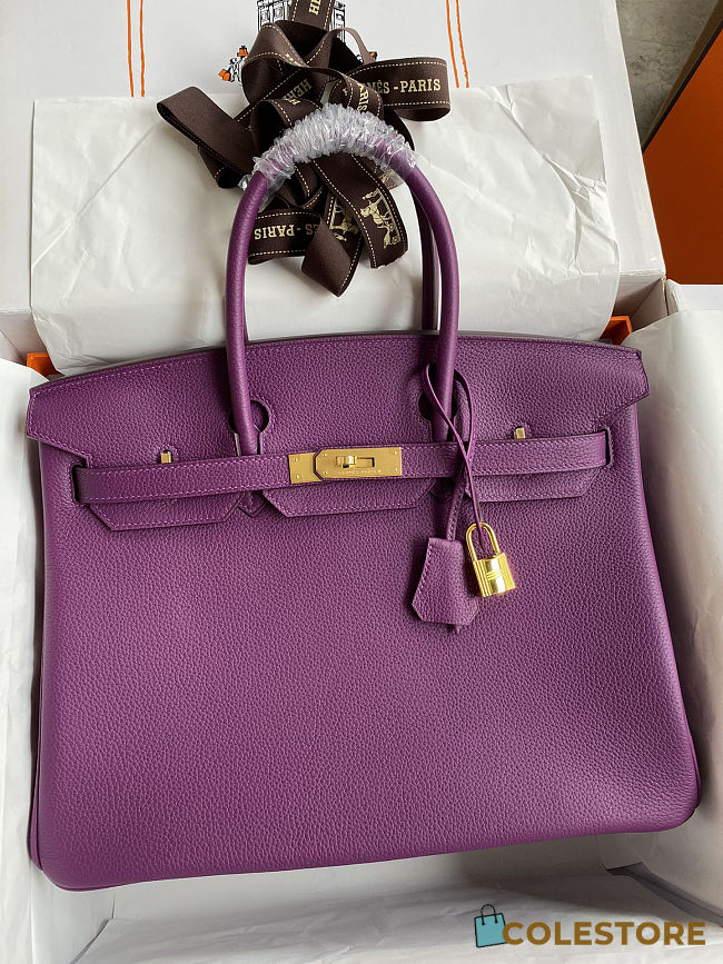 Colestore Hermes Birkin Purple Togo 35CM - 1