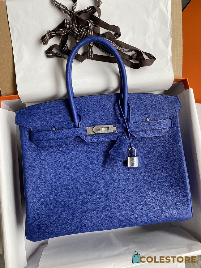 Colestore Hermes Birkin Blu Royal Togo 35CM - 1