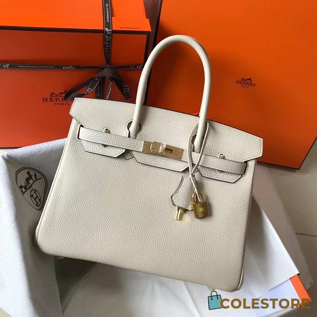 Colestore Hermes Birkin Creamy White Togo 35CM - 1