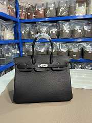 Colestore Hermes Birkin Black Silver hardware Togo 35CM - 1
