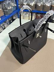 Colestore Hermes Birkin Black Silver hardware Togo 35CM - 6