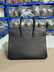 Colestore Hermes Birkin Black Silver hardware Togo 35CM - 5