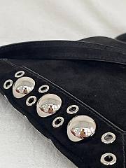 Colestore Valentino Garavani NELLCÔTE Black Fringe Suede Bag 20x20x3cm - 5