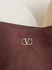 Colestore Valentino Garavani NELLCÔTE Brown Fringe Suede Bag 20x20x3cm - 5