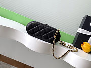 Colestore Chanel Clutch with Chain - Suede calfskin, shiny lambskin & gold-tone Black 18x17x6cm - 4