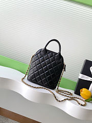Colestore Chanel Clutch with Chain - Suede calfskin, shiny lambskin & gold-tone Gray 18x17x6cm - 6