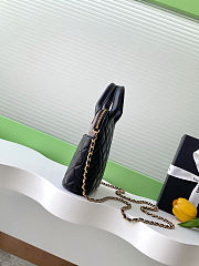 Colestore Chanel Clutch with Chain - Suede calfskin, shiny lambskin & gold-tone Gray 18x17x6cm - 3