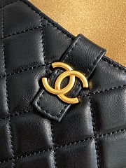 Colestore Chanel Clutch with Chain - Suede calfskin, shiny lambskin & gold-tone Beige 18x17x6cm - 3