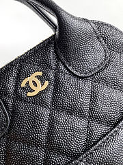 Colestore Chanel Clutch with Chain - Grained Calfskin & gold-tone Black 18x17x6cm - 2