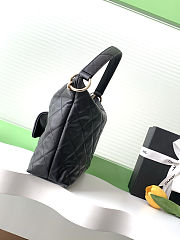 Colestore Chanel Maxi Hobo Leather Plain Black 22.5x28x13cm - 5